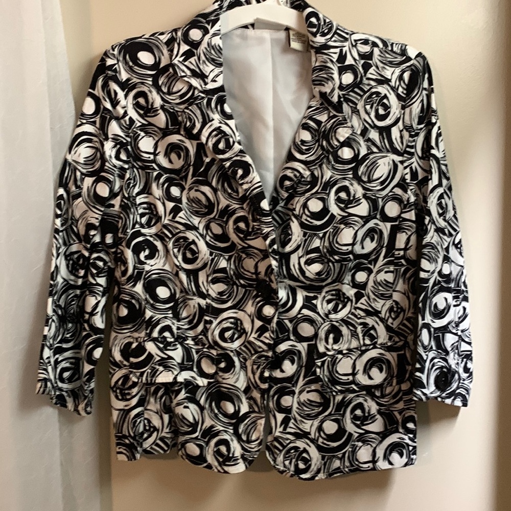 Black and white jacket